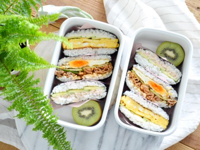 食譜-清涼一夏！美味海苔飯糰便當 3款