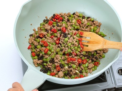 食譜-四季豆蒼蠅頭