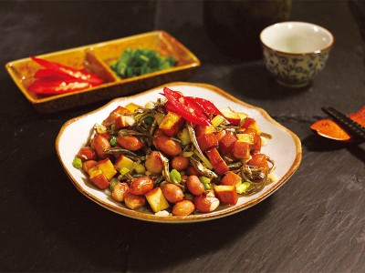 食譜-豆干花生小魚干