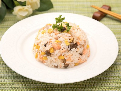 食譜-和風奶油鮭魚飯