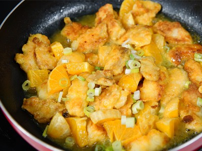 食譜-鮮橙佐魚片