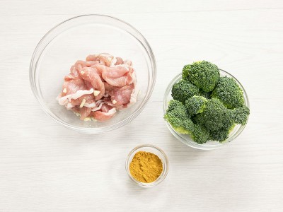 食譜-咖哩里肌綠花椰