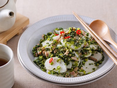 食譜-雪菜肉絲炒年糕