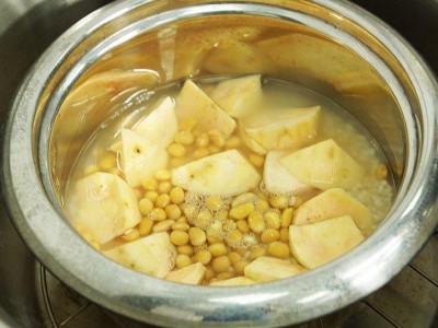 食譜-糙米黃豆地瓜飯