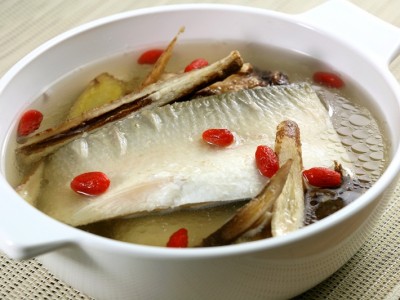食譜-藥膳虱目魚湯