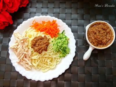 食譜-清涼開胃涼麵佐滿滿芝麻醬