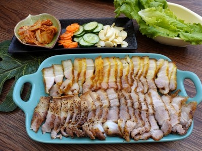 食譜-【氣炸烤箱料理】氣炸四色五花肉