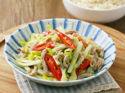 食譜-韭黃炒肉絲