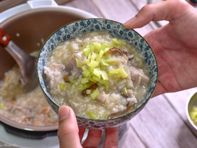 食譜-【萬用壓力鍋料理】古早味芋頭鹹粥&紅豆紫米粥