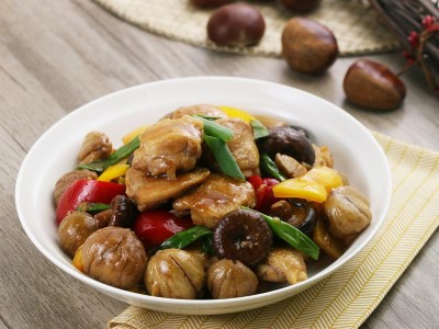 食譜-香菇栗子燒雞