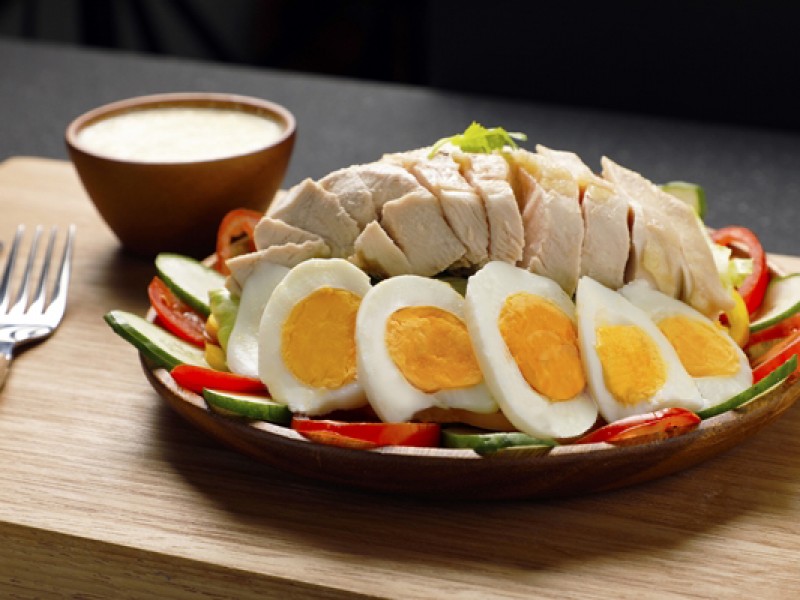 食譜-鮮蔬雞絲優格沙拉