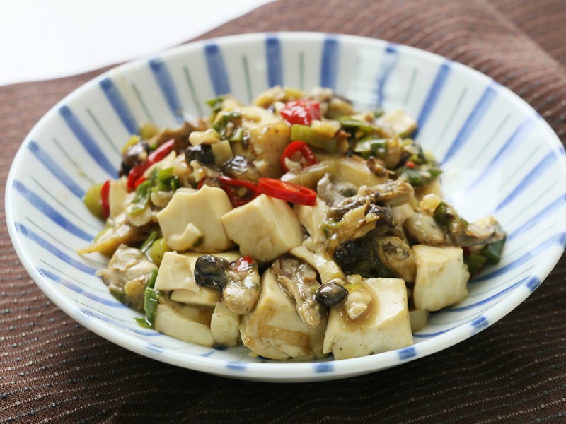 食譜-豆鼓蚵仔燒豆腐